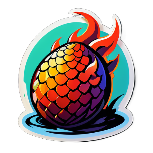 dragon egg sticker