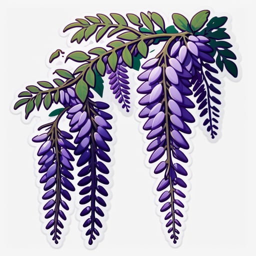 Whispering Wisteria Wonders sticker