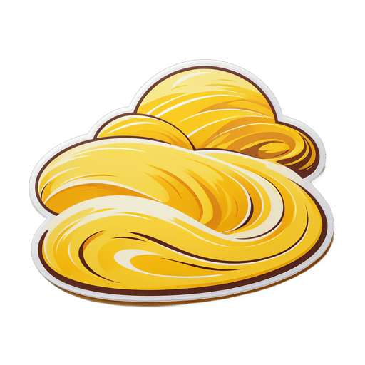 Yellow Sand Dunes Rolling in the Desert sticker