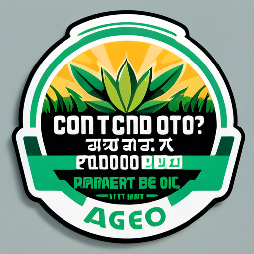 Crie um adesivo que englobe a frase "AGRO: muitos criticam, poucos defendem, mas todos dependem", com uma imagem em contexto agro. 
 sticker