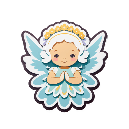 Ángel de la Flor Gentil sticker