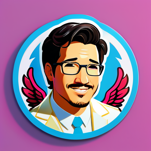 markiplier 但是符合圣经准确性的天使 sticker