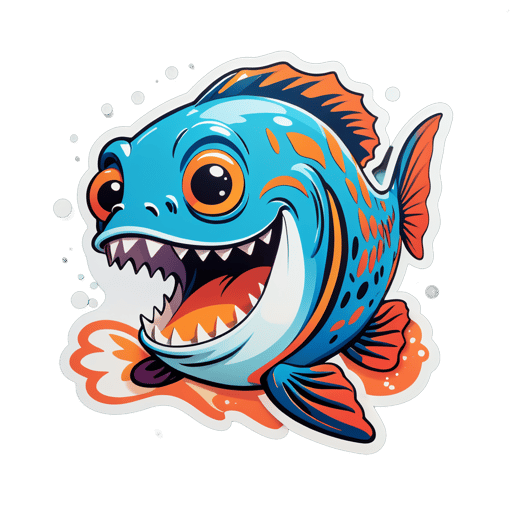 Happy Fish sticker