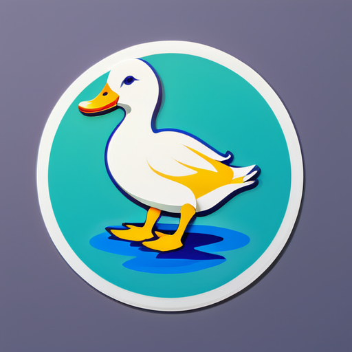 canard marcheur sticker