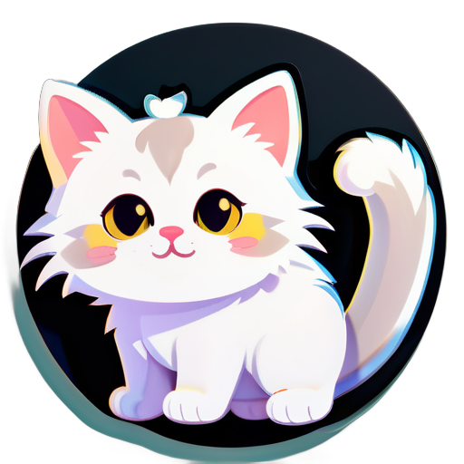 A cute cat sticker