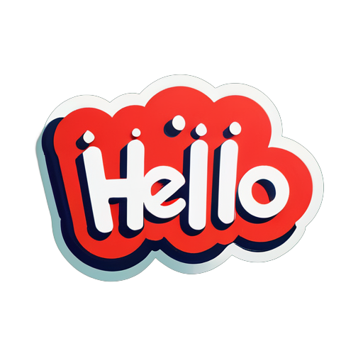 Hello sticker