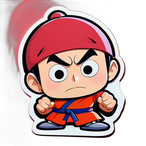 Shinchan avec Ninja Hattori sticker