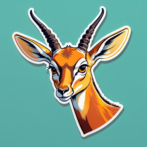 Mème de la Gazelle Déçue sticker