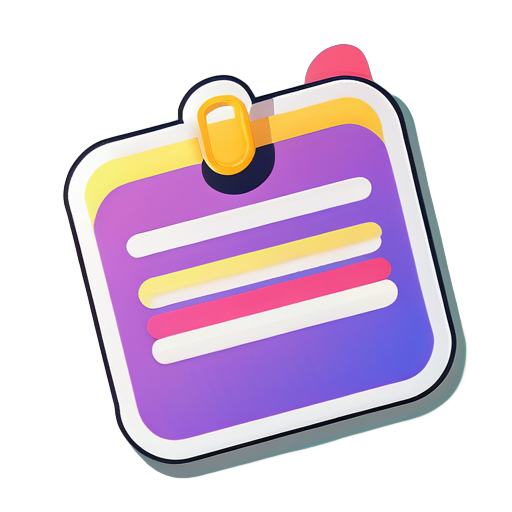 An event planning website sticker which helps to organize tasks sticker