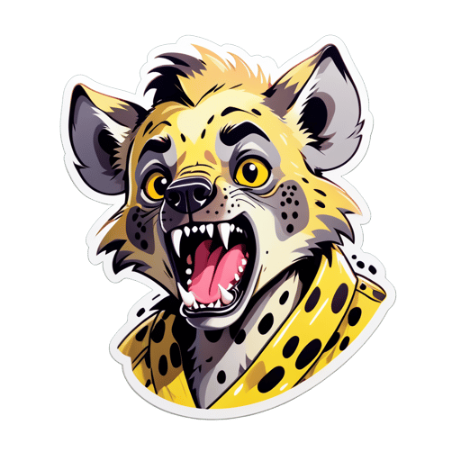 Regretful Hyena Meme sticker