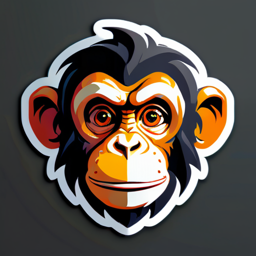 Monkey sticker