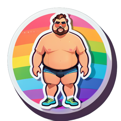 gay fat sticker