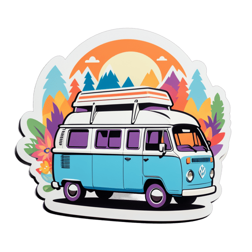 Furgoneta camper sticker