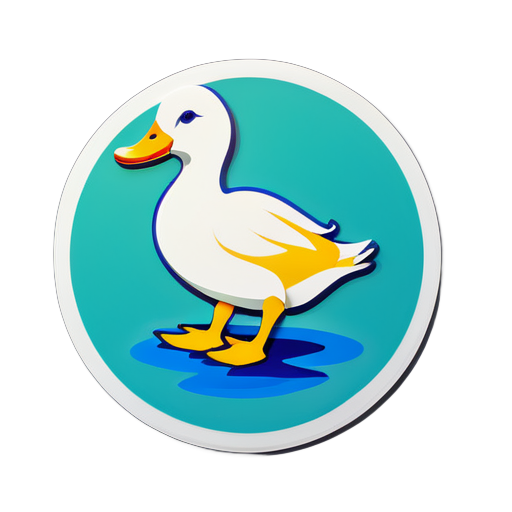 canard marcheur sticker