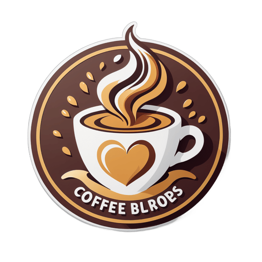 Coffee Lovers Emblem sticker