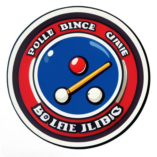 Pole Pole Le Billiards Logo sticker