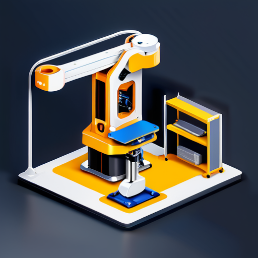 The smallest 6-axis industrial robot training platform for applications and vocational colleges, with a desktop-sized aluminum profile support at the bottom, a 6-axis industrial robot training platform in the middle, and modules for loading, stacking, assembly, welding, etc. around the robot. sticker