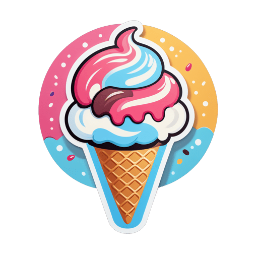 Delicioso helado sticker