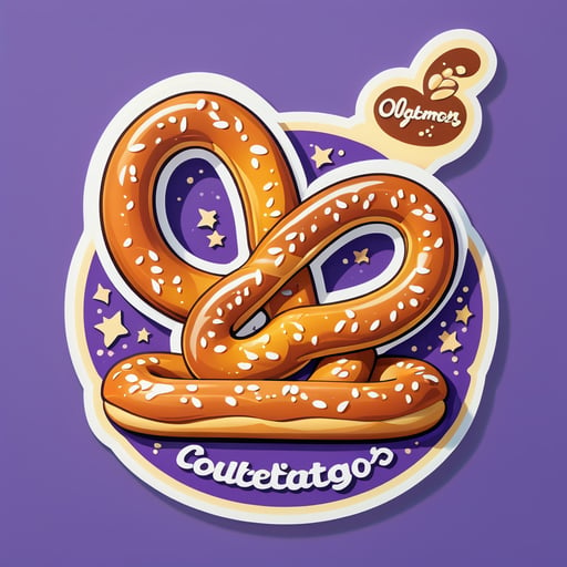 Délicieux Pretzel sticker