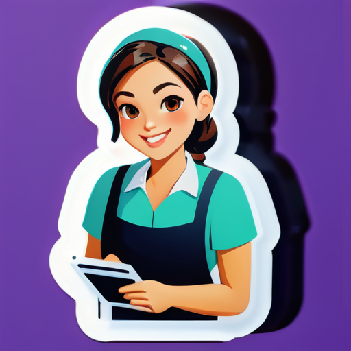 CASHIER STAFF sticker