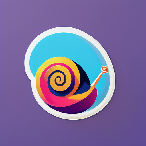 Caracol Abstracto sticker