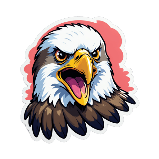 Dazed Eagle Meme sticker