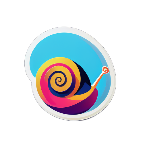 Abstract Snail sticker