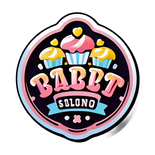 Logo for sweet shop  sticker