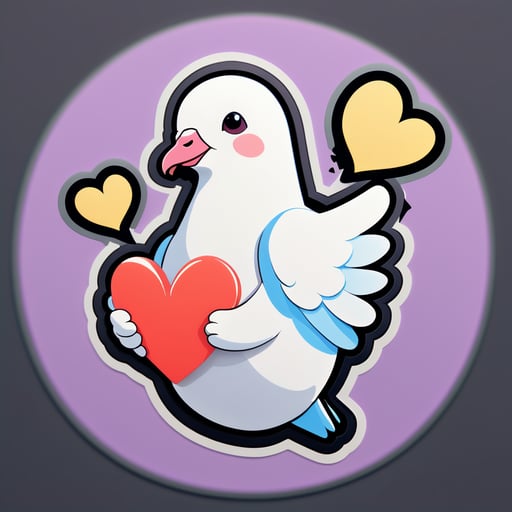 Heartbroken Dove Meme sticker