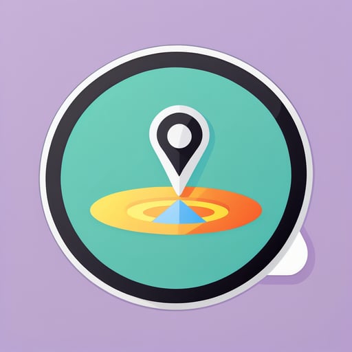 Icono de GPS sticker