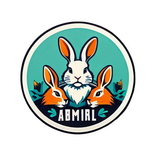 OLD RABBITS LOGO for website
 sticker