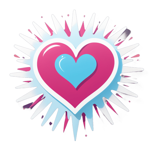 Radiant Heart sticker