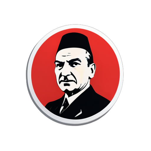 Make a sticker with Atatürk without fes sticker