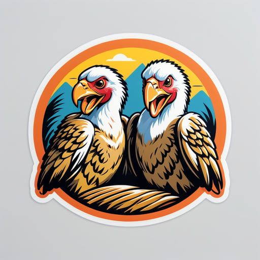 Tubby Wheat Vultures sticker