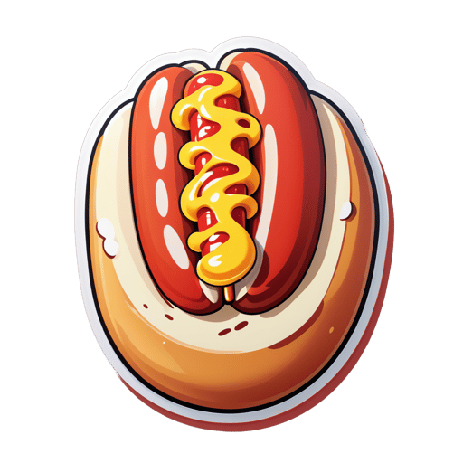 Delicious Hot Dog sticker