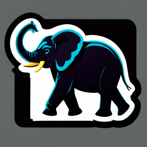 elephant sticker