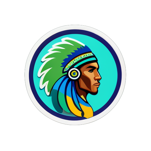 create an studio logo I.L.O With an blue and green eagle and African prints sticker