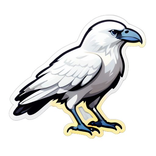 White Crow sticker