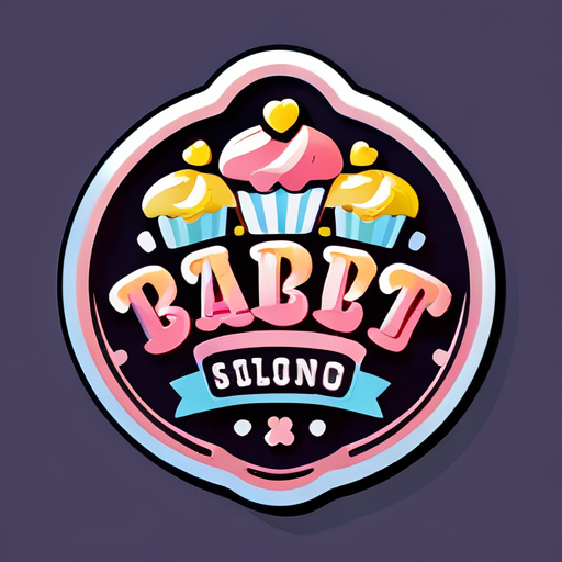 Logo for sweet shop  sticker