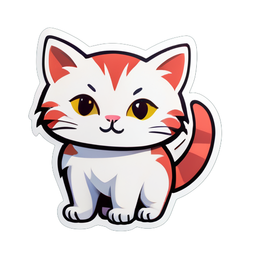 American Style Cat sticker