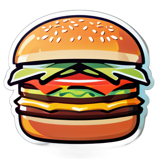 Best burger sticker