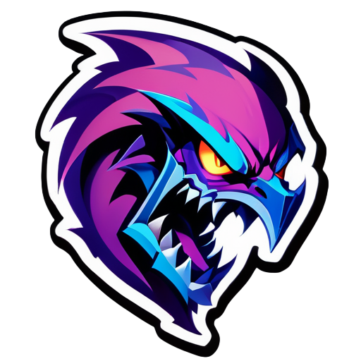 Agresivo Nocturne League of Legends sticker