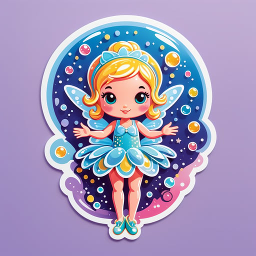 Bubbly Bubble Fairy sticker