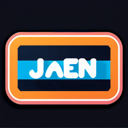 Jaden 名前ステッカー sticker