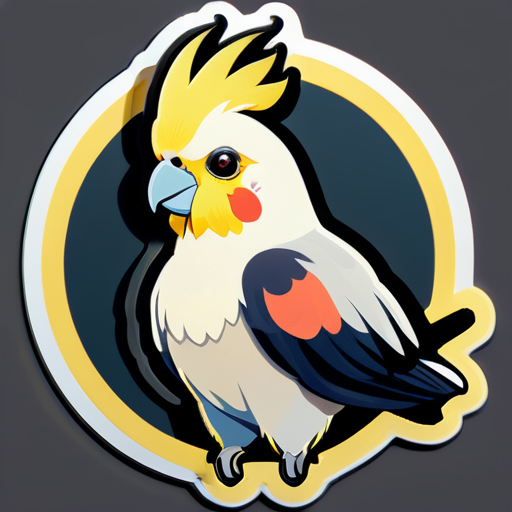  a cockatiel sticker