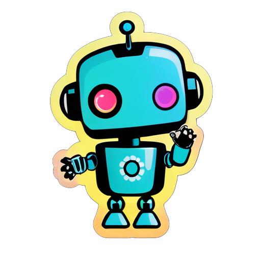 Welcome robot, sticker telegram sticker