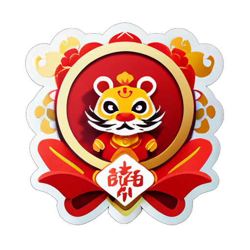 Traditional Chinese New Year stickers sticker