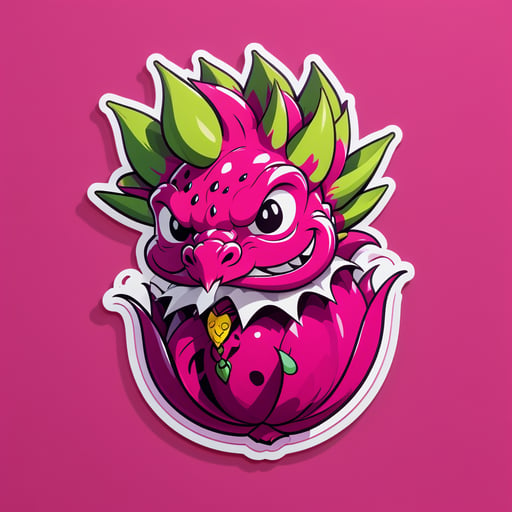 Dapper Dragon Fruit sticker