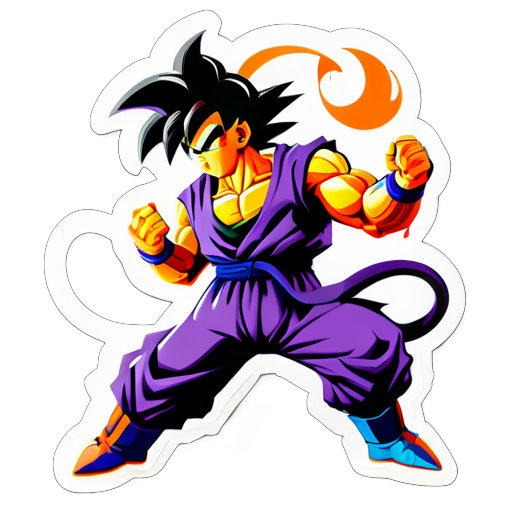 dragon ball goku vs freezer sticker