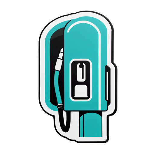 Gas Pump Nozzle sticker